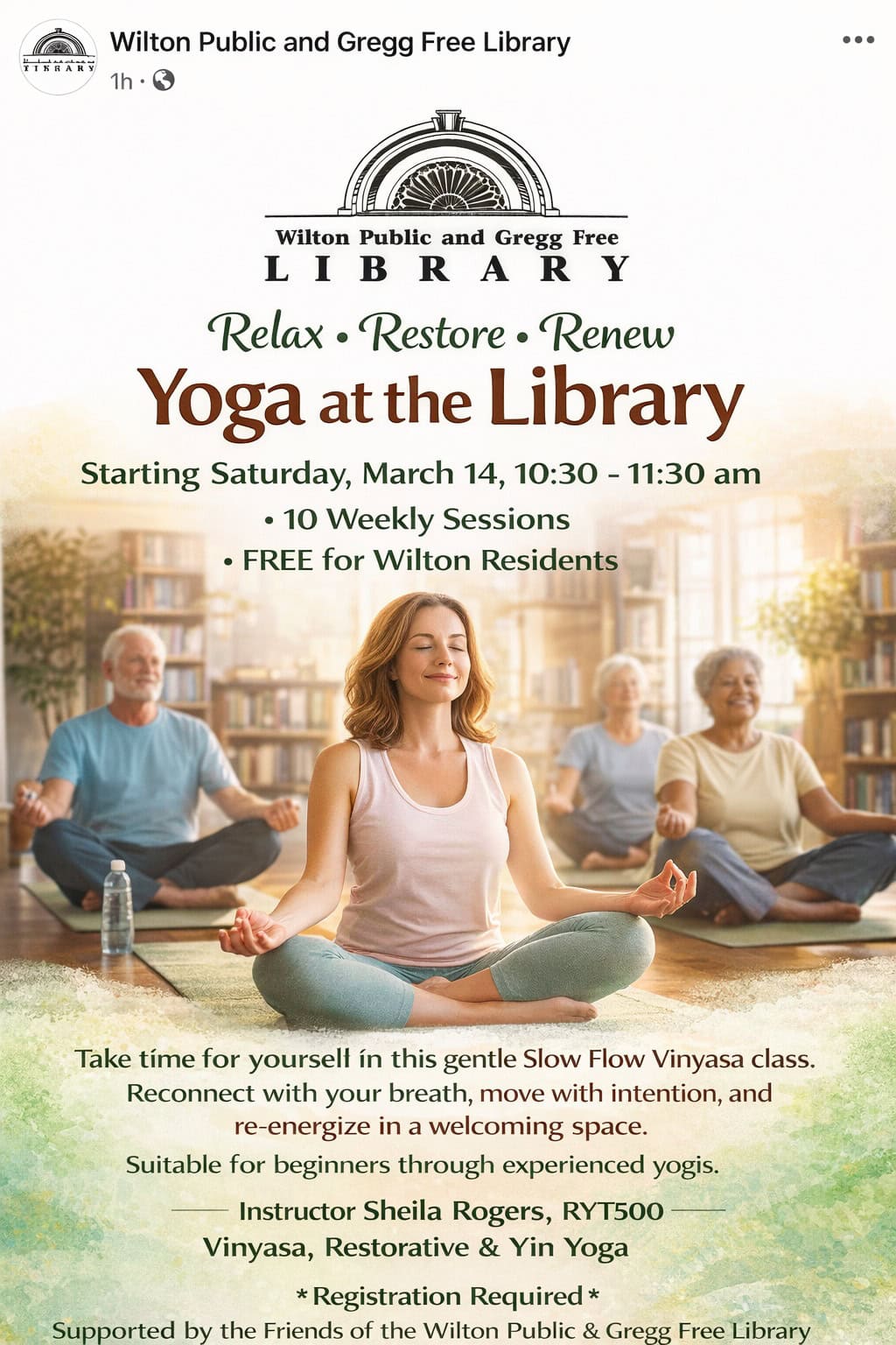 library yoga